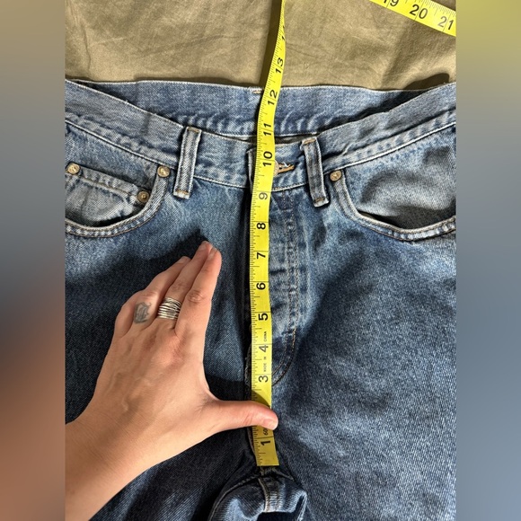 Vtg Ralph Lauren Jeans 31x31 100% Cotton Made In USA 90s Button Fly High Waist - Picture 12 of 15